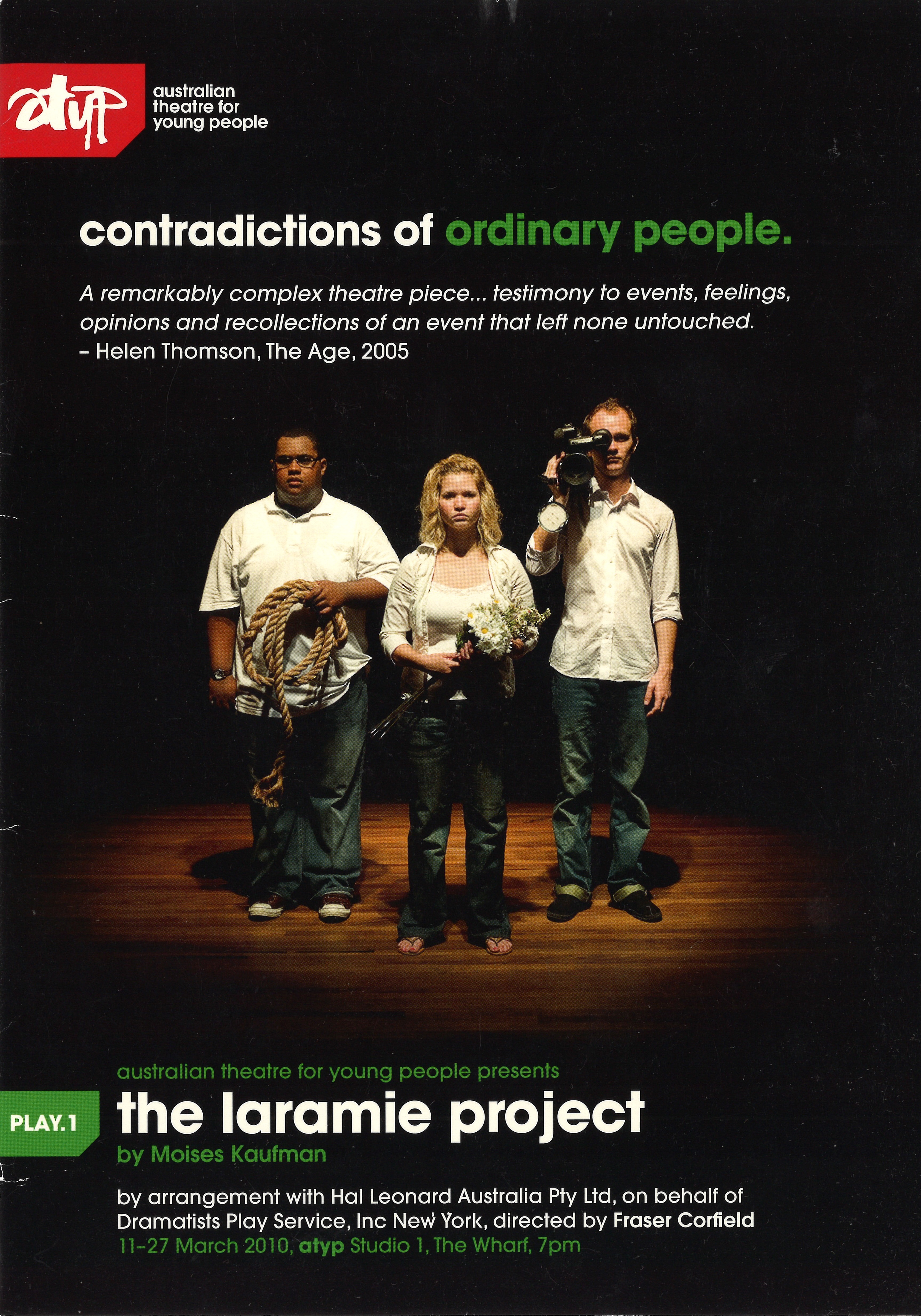 Program from The Laramie Project