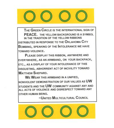 Flyer from the United Multicultural Council at the University of Wyoming